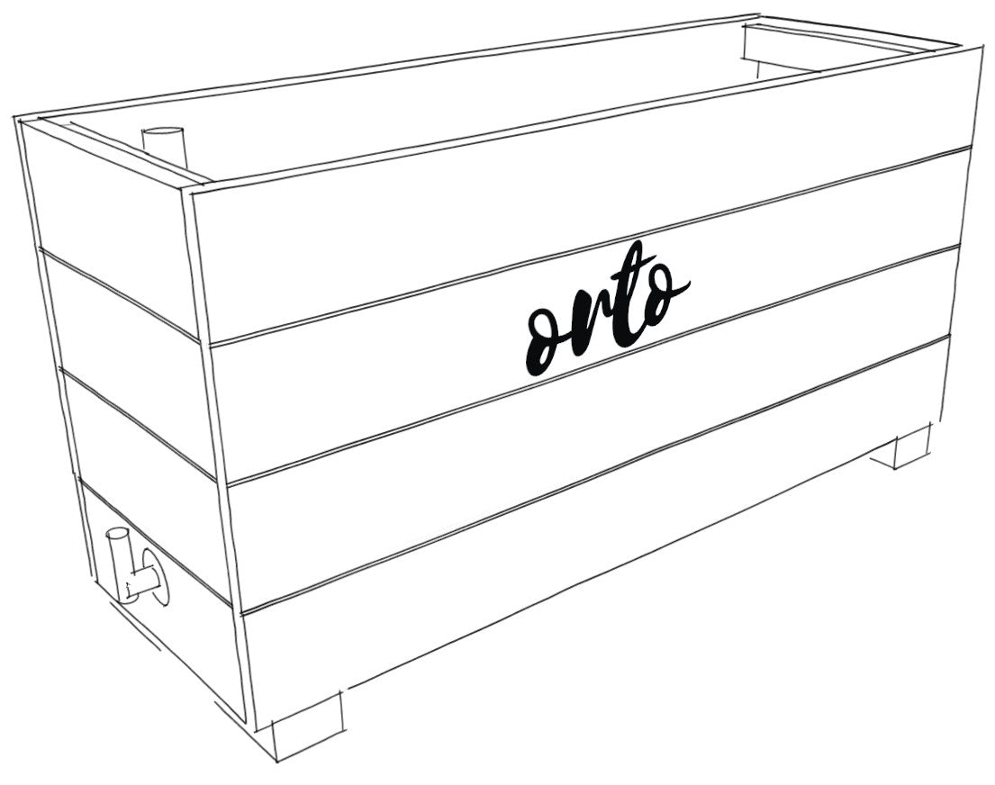 ORTO Self Watering Planter Box 120 x 42 x 60cm